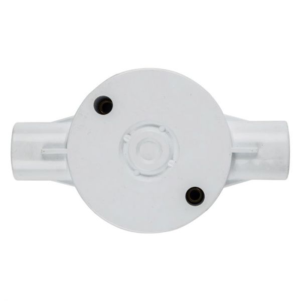 Bulk Pack 10 x Conduit Box 2-Way Through SABS 20mm