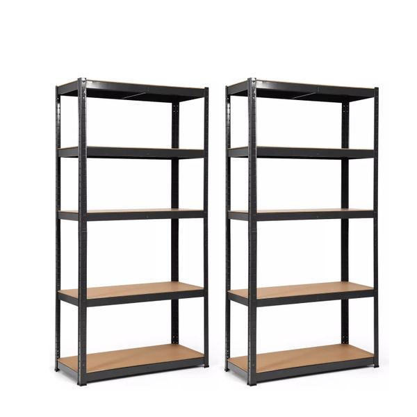 Pract Pack - 5 Tier 2Pack MDF Board Storage Shelving - Various Colors