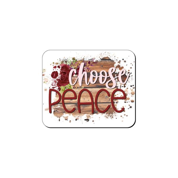 Mouse Pad - Choose Peace White