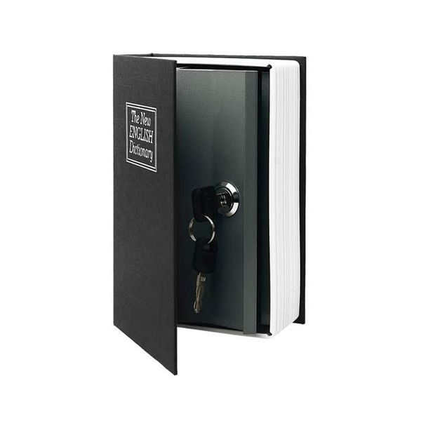 Creative English Dictionary Book Hidden Security Safety Lock Box with Key