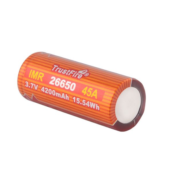 TrustFire 26650 4200mAh_x000B__x000B_ 45A Unprotected Button Top