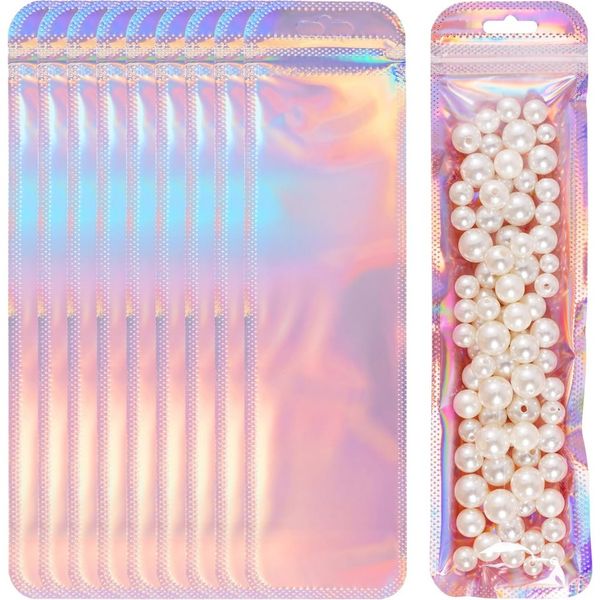 50 Fountain Pen Packaging Bags for Small Businesses, Resealable Foil Bags