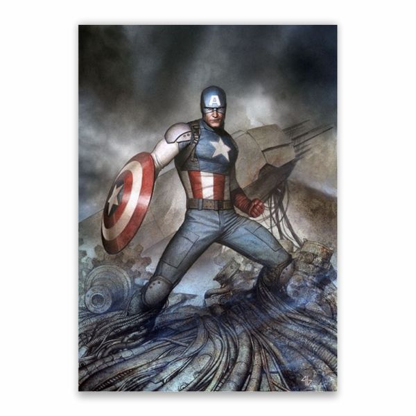 Captain America Wreckage Poster - A1