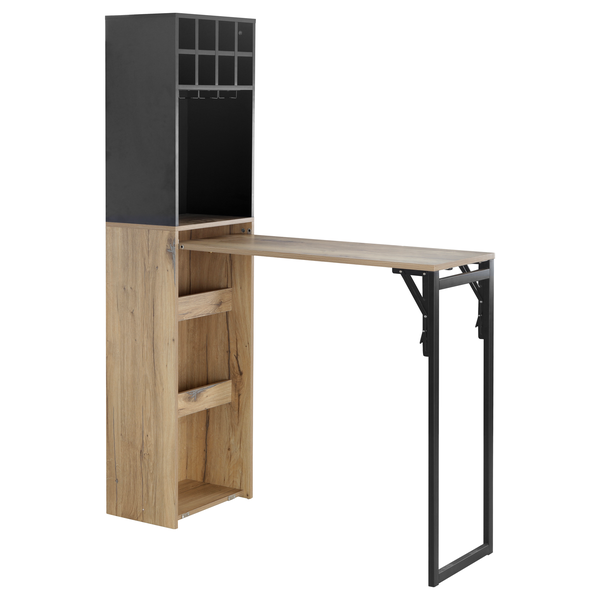 Zoe Space Saving Foldable Bar Unit Without Chairs
