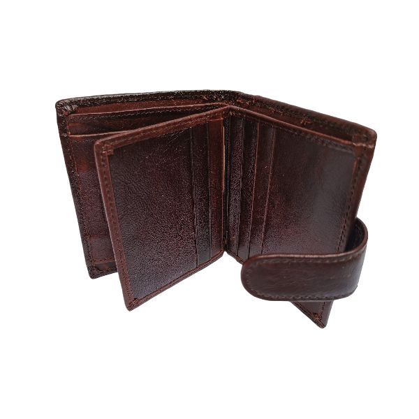 Men's Genuine Leather Bifold Wallet for 7 Cards