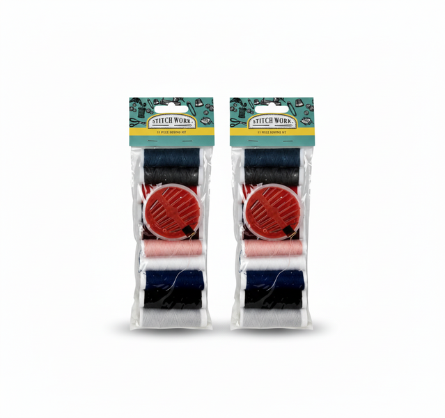 Stitch Worx 11 Piece Sewing Kit for Beginners and Advanced Sewers - 2 Pack