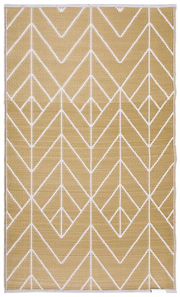 Fab Habitat Outdoor / Indoor Rug Sydney Gold &amp; Cream