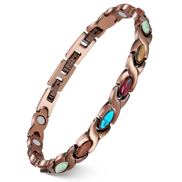 Pure Copper Health Bracelets for Women, Ultra Strength Magnetic Bracelet