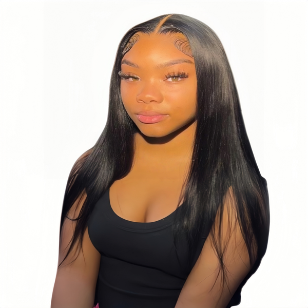Marigold 22 inch Straight Wig - Human Hair with 13x4 Lace Front
