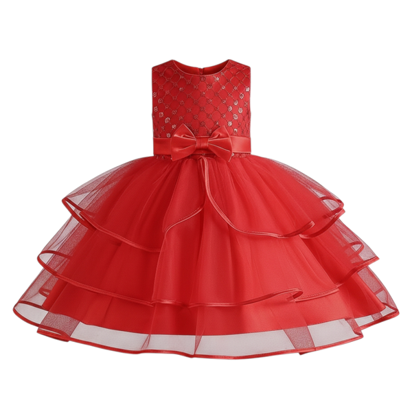The Royal Red Princess Ballgown Dress for Girls