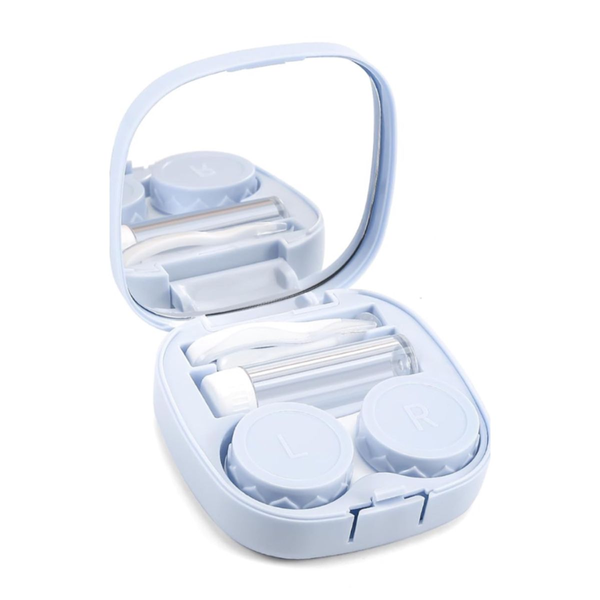 Macaron ContactLens Storage Box With Mirror