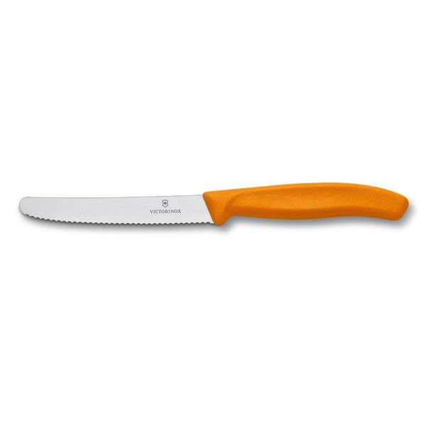 Victorinox Table Knife Serrated 11cm Orange
