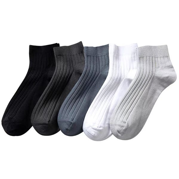 Men's Bamboo Charcoal Cotton Socks Low Cut Socks 10 pairs