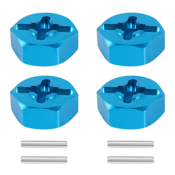 4Pcs Hexagonal Combiner Wheel Rim Hex 7Mm Upgrade 12Mm Metal Adapter for 1/