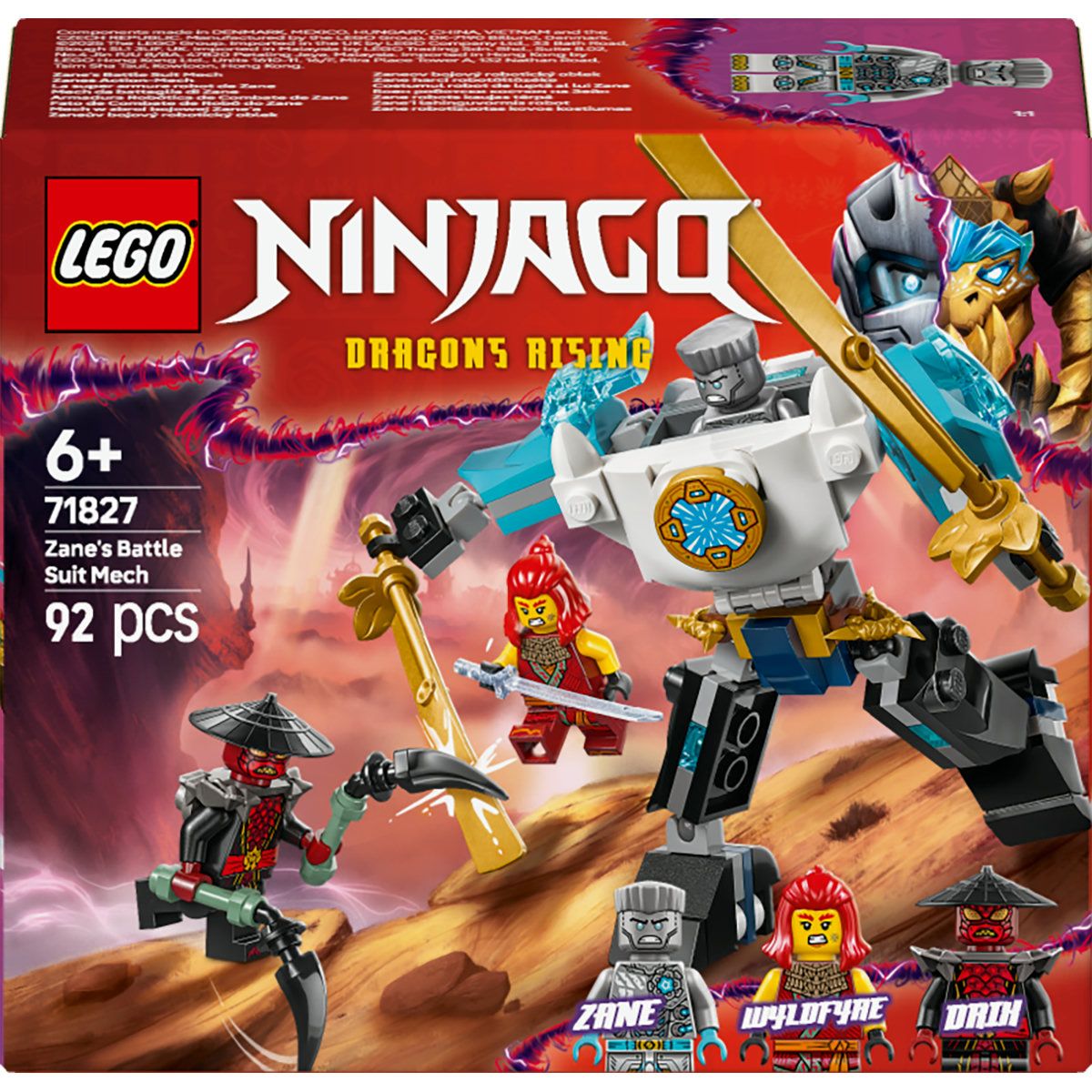 玩具他まとめ売りセット LEGO® NINJAGO® Zane's Battle Suit Mech Pretend Play Toy Set 71827