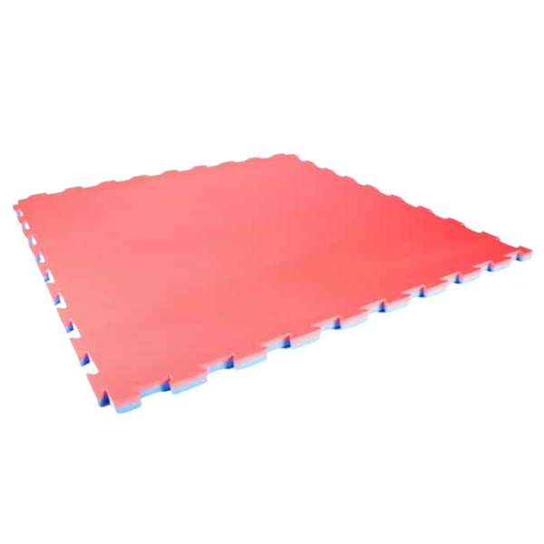 Tatami Interlocking Puzzle Mat - Red/Blue (100cm x 100cm x 4cm)