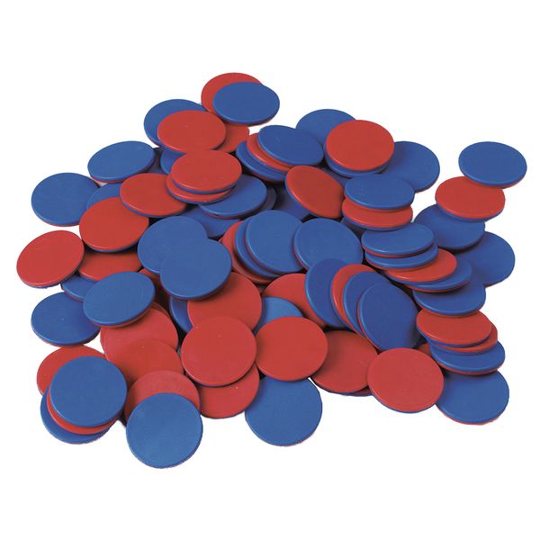 EDX Education Blue &amp; Red Counters: 200 Pieces