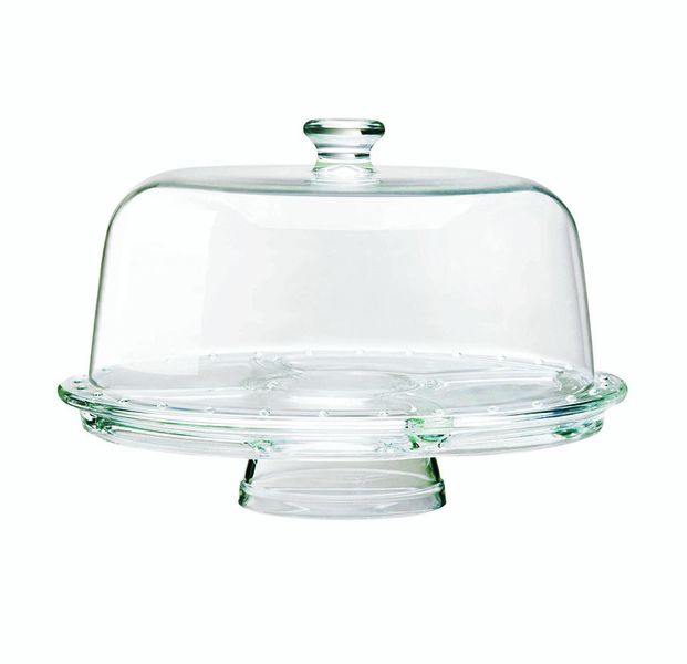 Borgonovo 6-In-1 Footed Glass Plate Dome