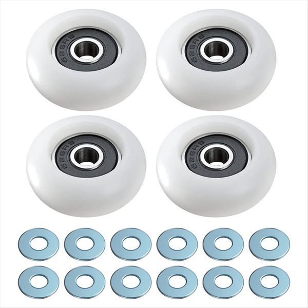 4pcs for Gym 2000 3000 3000 XL Bath Cabinet Slide Door Wheel Wardrobe Showe