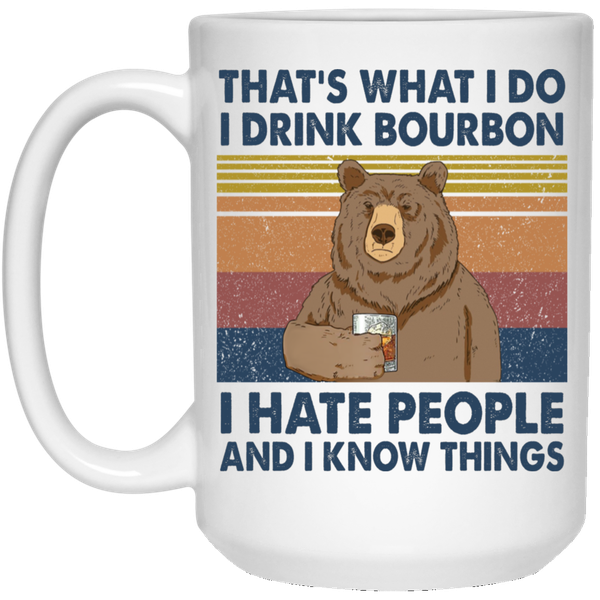 I Drink Bourbon Birthday Christmas Gift Coffee Mug