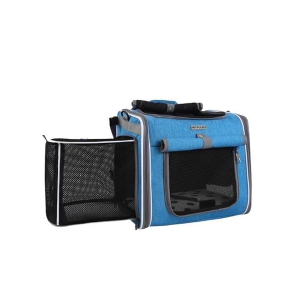 Pet Bag Dog or Cat Bike Basket, Expandable Soft Sided Pet Carrier Backpack