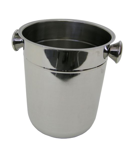 Ice Bucket 255x230mm Stainless Steel with Knobs