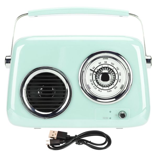Retro Radio Bluetooth Speaker Handheld HiFi Stereo Sound Old Fashion Style