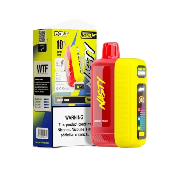 Nasty Bolt Hyperpuff 50000 Puffs Disposable Vape - Energy Drink | Shop  Today. Get it Tomorrow! | takealot.com