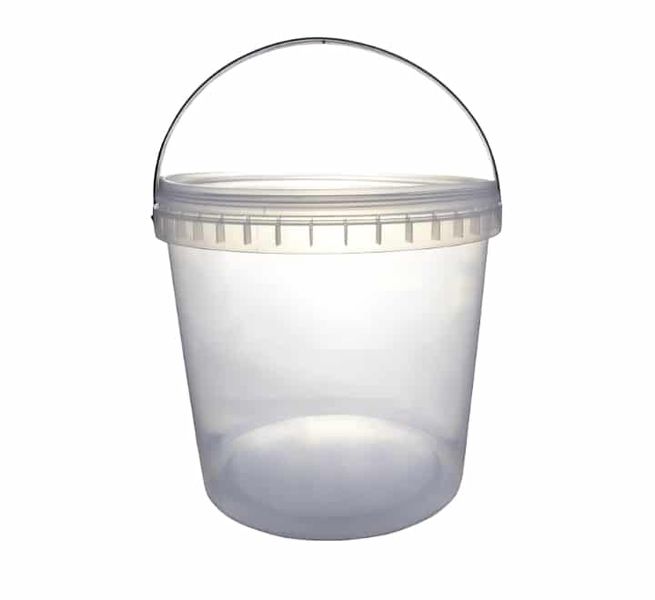 Transparent Bucket with Lid 10L