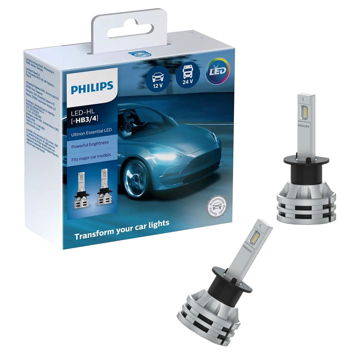Philips Led Headlight Bulb Ultinon Pro1000 LED-HL HB3/HB4 Bright Stylish  Ligh, Up To 6500 K, Car Parts & Accessories, Lightings, Horns, and other  Electrical Parts and Accessories on Carousell