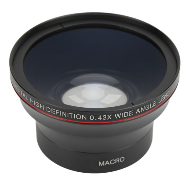 Optical Glass Coating 55mm 0.43X Wide Angle Lens