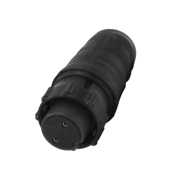 EN3C2FX EN3 2-Pin Female Cord Connector, Solder Cup, IP68, Gold-Plated