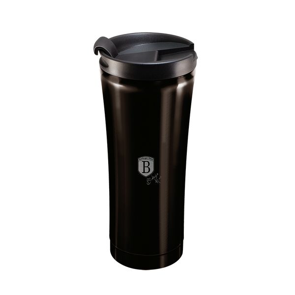 Berlinger Haus 500ml Thick Walled Travel Coffee Mug - Shiny Black