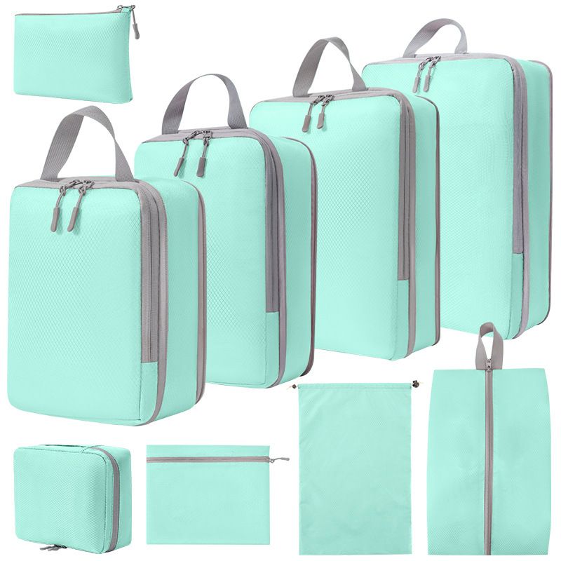 9-Pack Expandable Travel Bag Organizer for Luggage Compression Storage