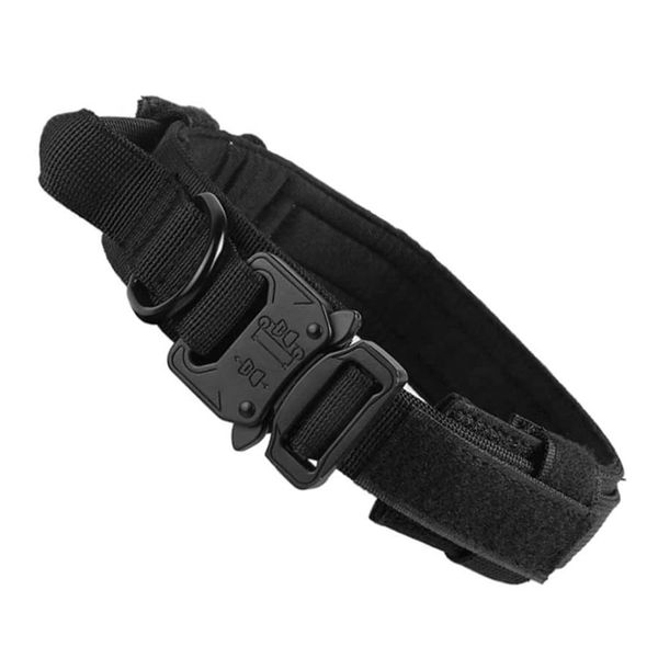 Adjustable Tactical Dog Collar -Black