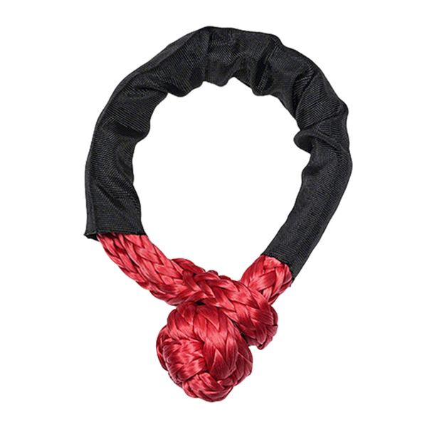 55000lbs Winch Rope Synthetic Soft Shackle+Recovery Ring Set Rugged Shackle