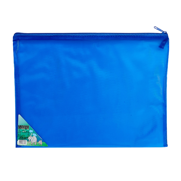 Meeco PVC Zip Carry Bag Blue 5 Pack