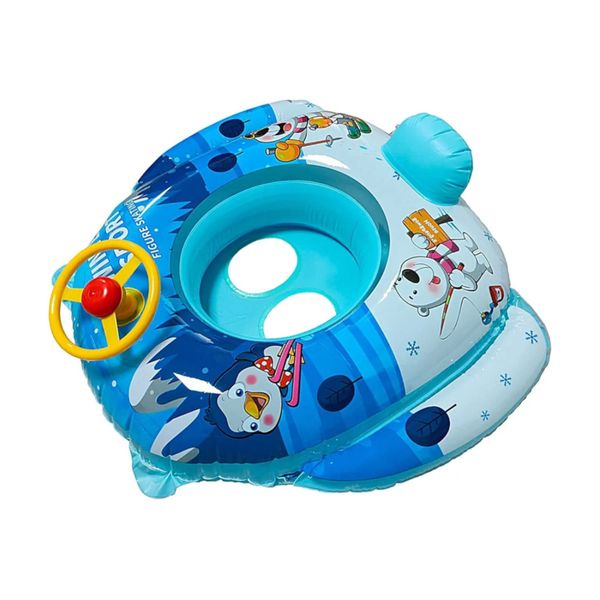 Baby Inflatable Swim Seat Float with Steering Wheel