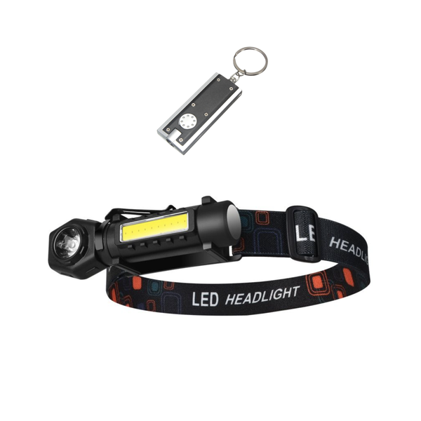 Rechargeable LED Detachable Head Torch with LED Keyring Torch