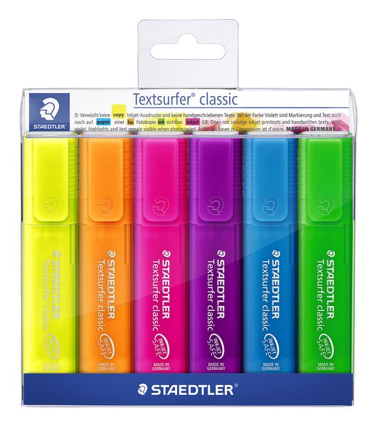 Staedtler Textsurfer Highlighters Wallet of 6