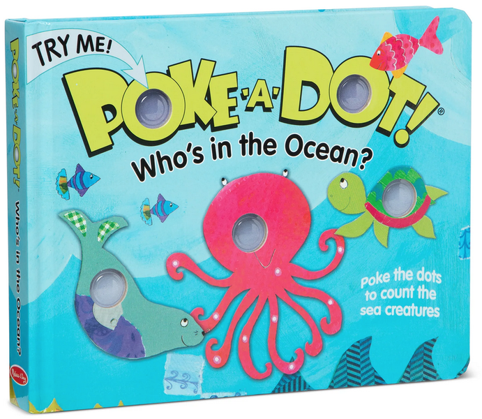 Melissa &amp; Doug Poke-A-Dot Interactive Book - Who's In The Ocean?