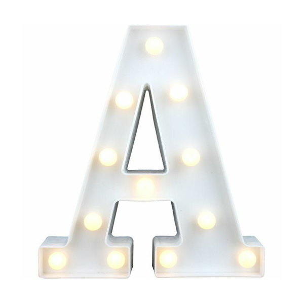 Light Up Letters Sign for Night Light, LED Alphabet Letter Lights - 22CM