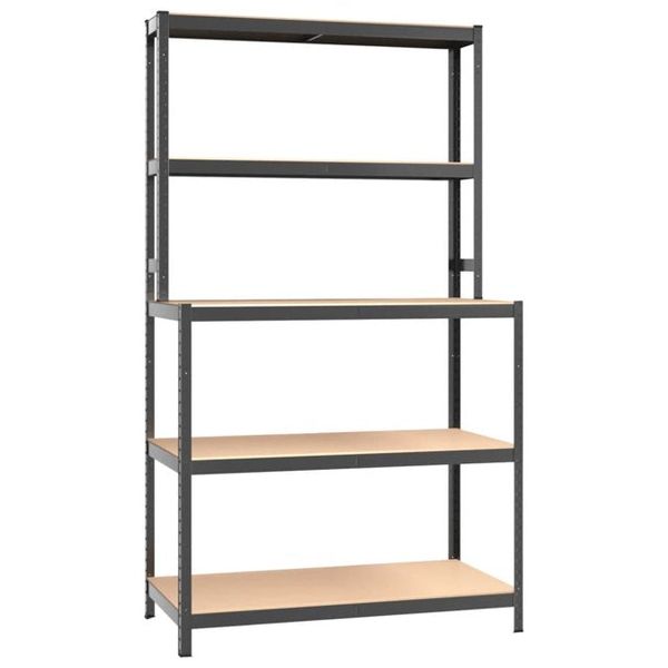 5 Tier Workbench - Matt Black - Fine Living