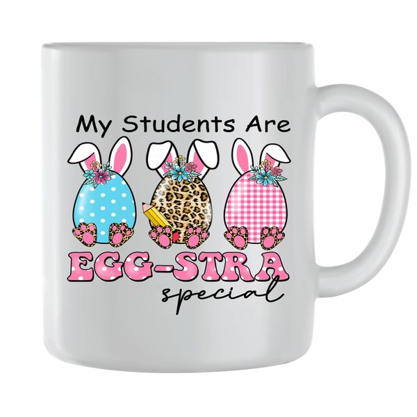 Egg-stra Coffee Mugs for Men Women Trendy Easter Graphic Design Present 077