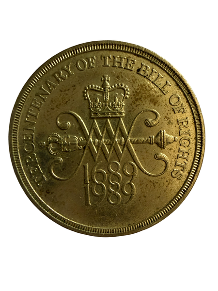 1989 UK 2 Pound 300th Anniversary of the Bill of Rights Commemorative Issue