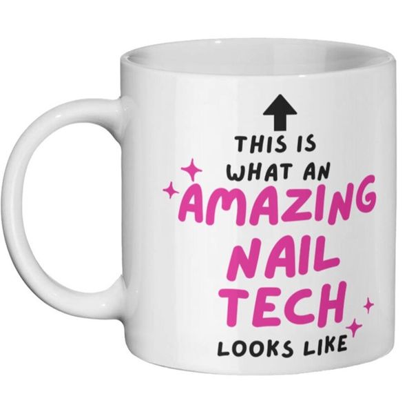Amazing Nail Tech Looks Like Christmas Birthday For Her Gift Mug