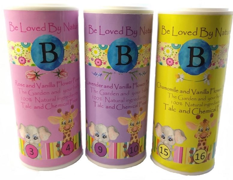 Be Loved by Nature Trio Baby Flower Powder 3 x 50g Pack