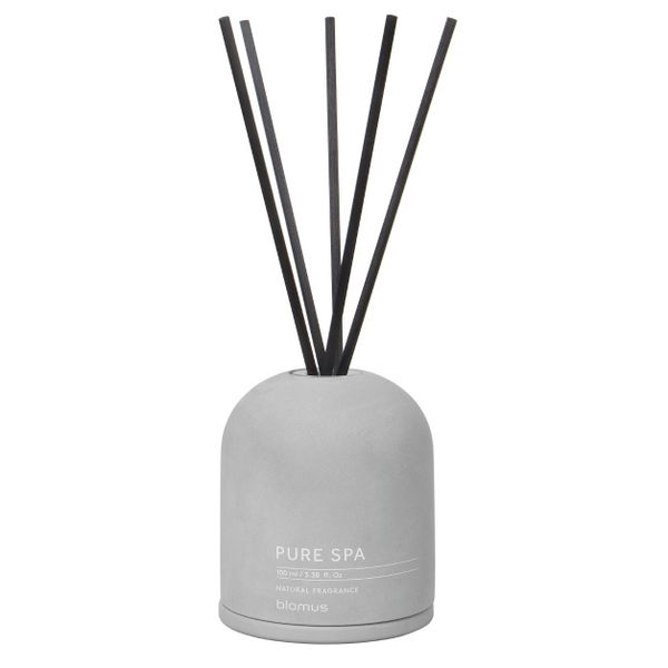 Blomus Room Diffuser: Sandalwood Myrrh Scent in Light Grey Container 100ml
