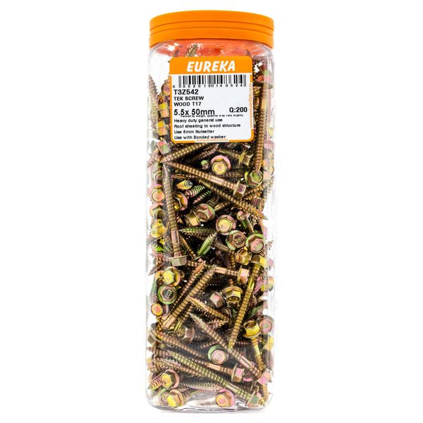 EUREKA Tek Screw T17 5.5 x 50mm Q:200 T3Z542