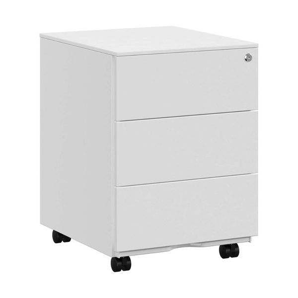 Songmics Rolling Filing Storage Cabinet with 3 Drawers